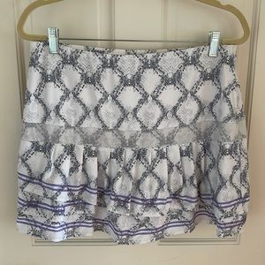 Lucky in Love Python tiered tennis skirt